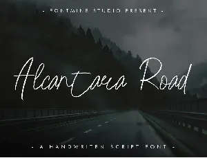 Alcantara Road Demo font