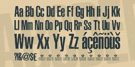 ASPHALTIC GRAIN CONDENSED PERSO font