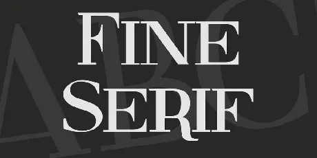 Fine Serif font