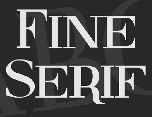 Fine Serif font