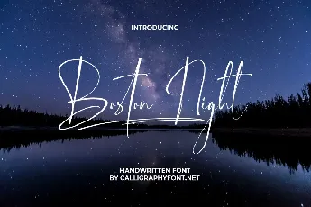 Boston Night font