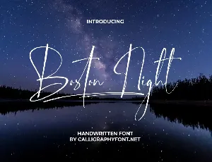 Boston Night font