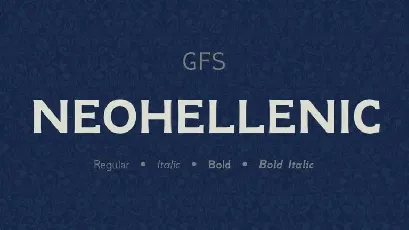 NeoHellenic Serif font