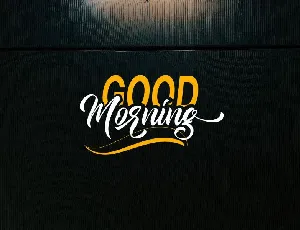 Good Morning font