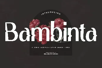 Bambinta Personal Use font