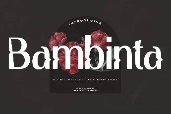 Bambinta Personal Use font