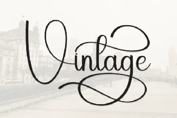 Vintage Script font