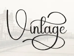 Vintage Script font