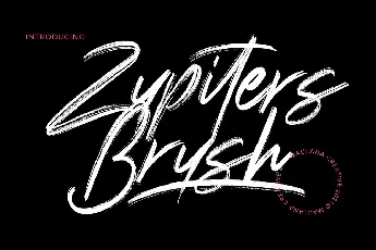 Zupiters Brush font