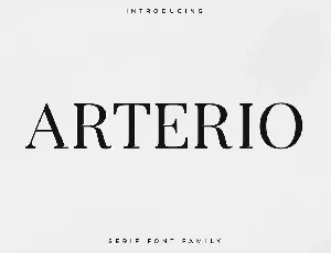 Arterio font