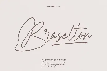 Braselton Demo font