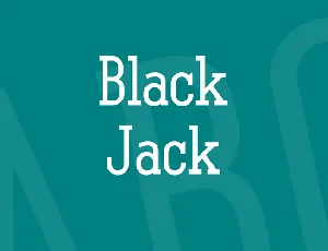 Black Jack font