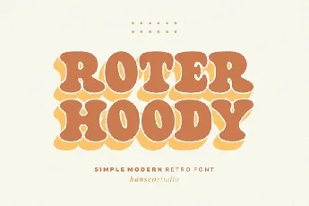 Roter Hoody font