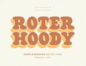 Roter Hoody font