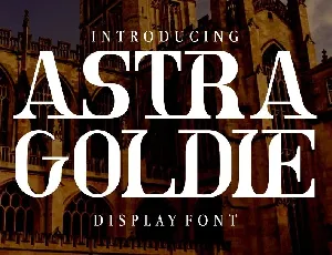 Astra Goldie font