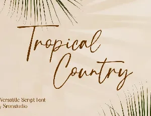 Tropical Country font