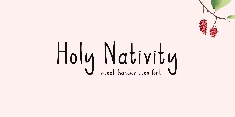 Holy Nativity font