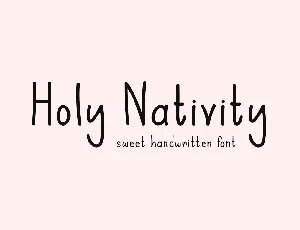Holy Nativity font