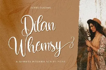 Dilan Whemsy Calligraphy font