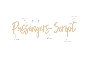 Passengers Script font