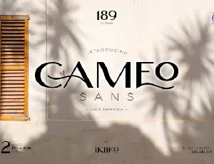 Cameo Sans Typeface font