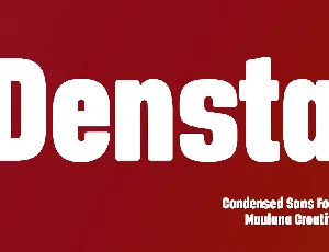 Densta font