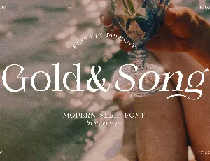 Gold Song font