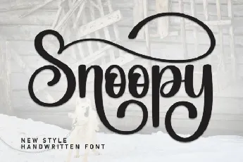 Snoopy Script font