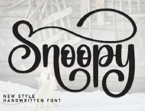 Snoopy Script font