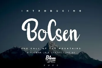 Bolsen Script font