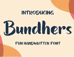 Bundhers font