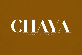 Chaya font