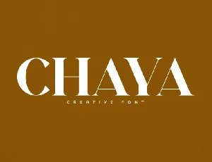 Chaya font