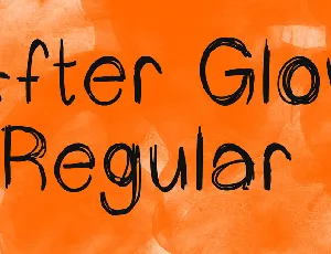 After Glow font