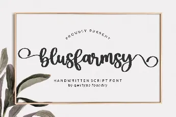 Blusfarmsy font