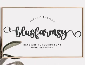 Blusfarmsy font