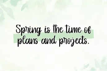 Springtime - Personal Use font