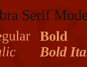 Libra Serif Modern font