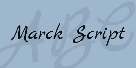 Marck Script font