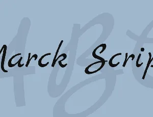 Marck Script font