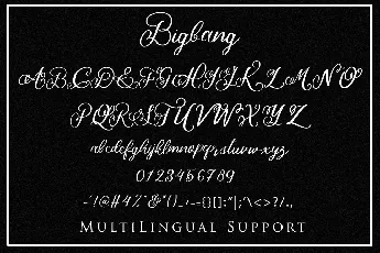 Bigbang font