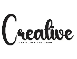 Creative Script Typeface font