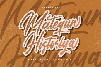 Matequn Historiya Script font