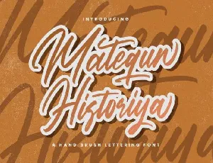 Matequn Historiya Script font