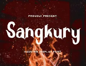 Sangkury Display font