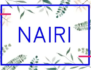 Nairi Normal Typeface font