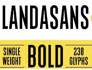 Landasans Free font