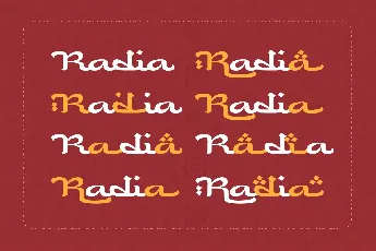 Radia font