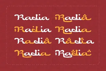 Radia font