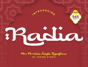 Radia font